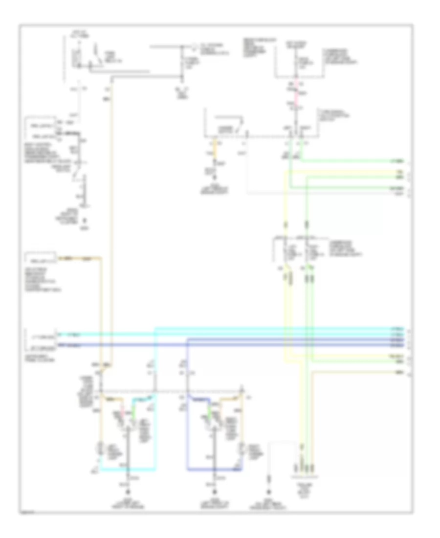 Exterior Lamps Wiring Diagram 1 of 2 for Chevrolet SSR 2005