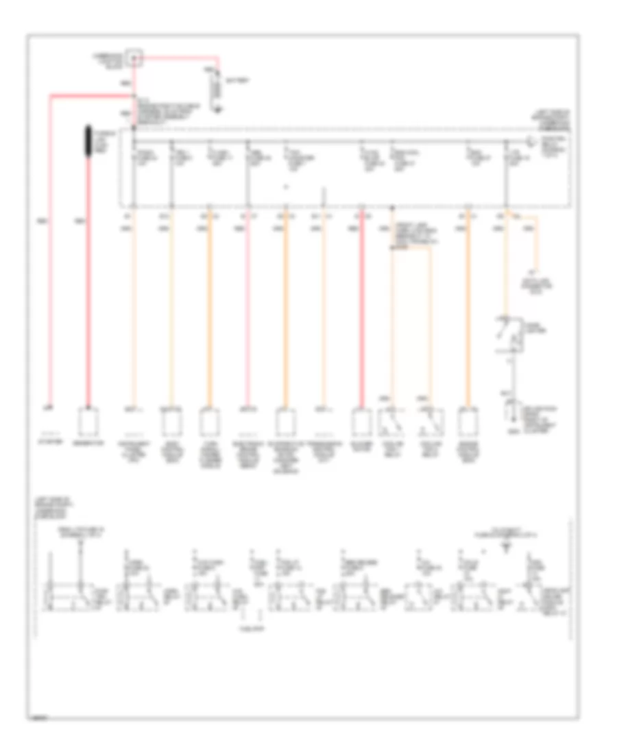 Power Distribution Wiring Diagram 1 of 4 for Chevrolet SSR 2005
