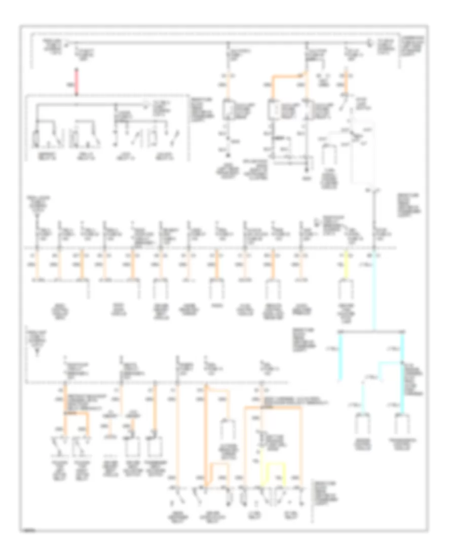 Power Distribution Wiring Diagram (2 of 4) for Chevrolet SSR 2005