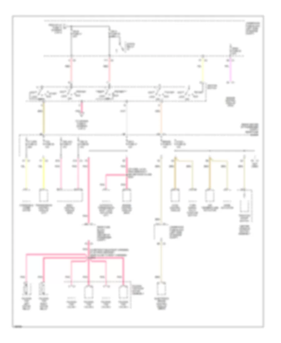 Power Distribution Wiring Diagram (3 of 4) for Chevrolet SSR 2005