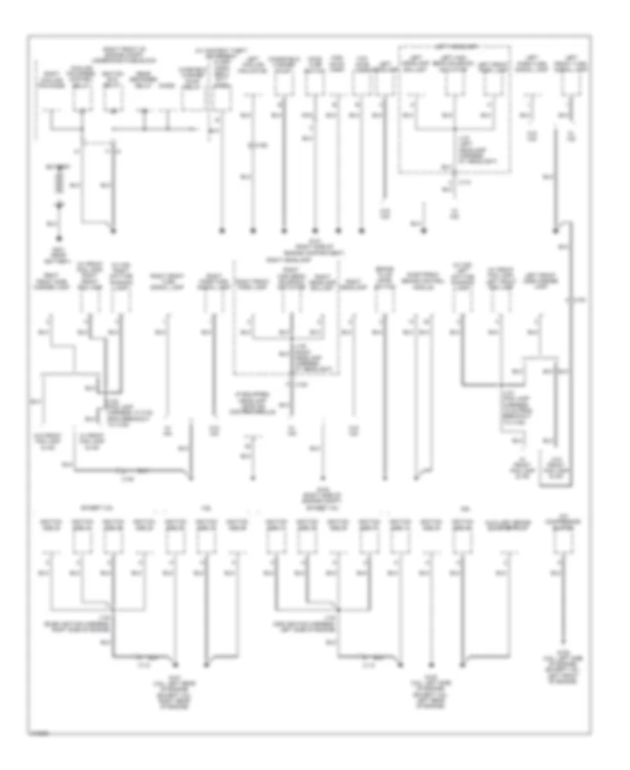 Ground Distribution Wiring Diagram 1 of 3 for Chevrolet Camaro SS 2011