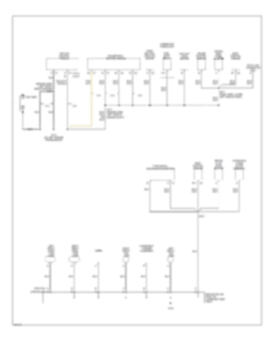 Ground Distribution Wiring Diagram 1 of 3 for Chevrolet Cavalier 2002