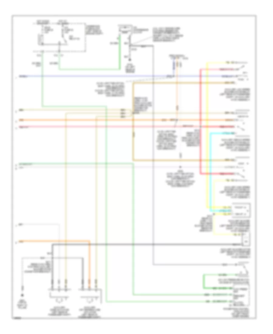 Manual AC Wiring Diagram, Passenger Van (2 of 2) for Chevrolet Chevy Express H1500 2003