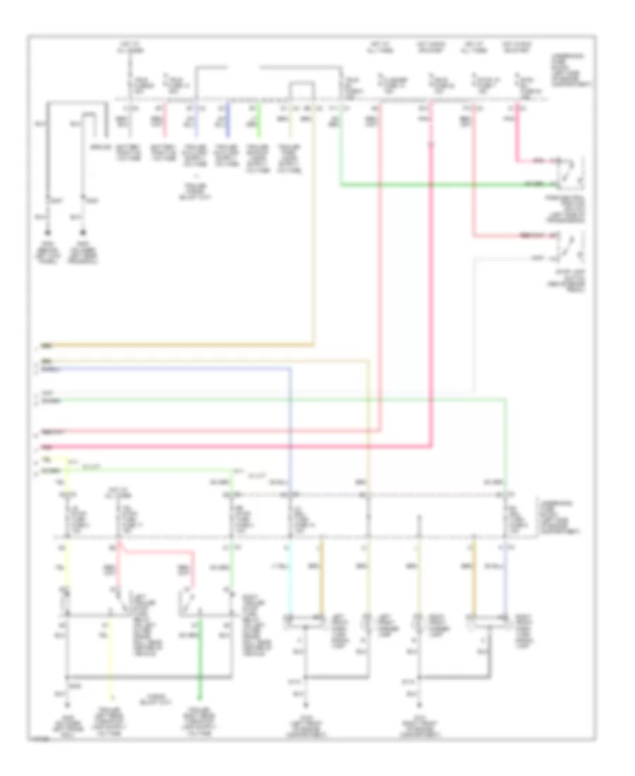 Exterior Lamps Wiring Diagram Except Cutaway 2 of 2 for Chevrolet Chevy Express H2003 1500