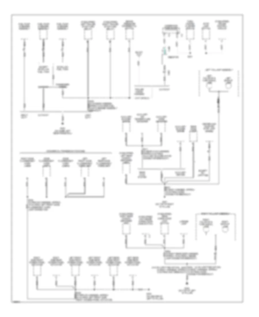 Ground Distribution Wiring Diagram 4 of 4 for Chevrolet Chevy Express H2003 1500