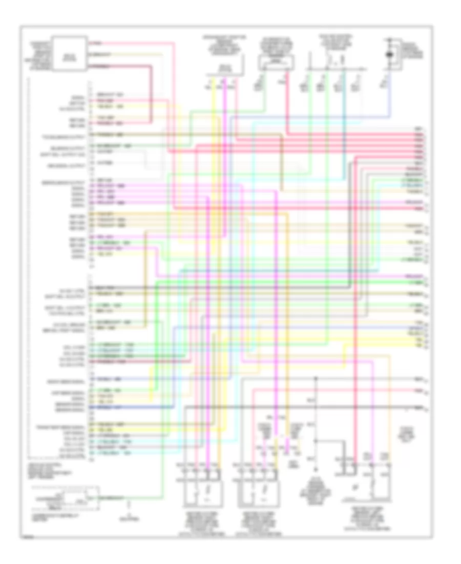 4 3L VIN W Engine Performance Wiring Diagrams 1 of 4 for Chevrolet Chevy Express G1996 1500