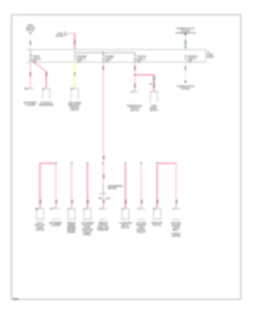Power Distribution Wiring Diagram (4 of 4) for Chevrolet Chevy Express G1500 1996