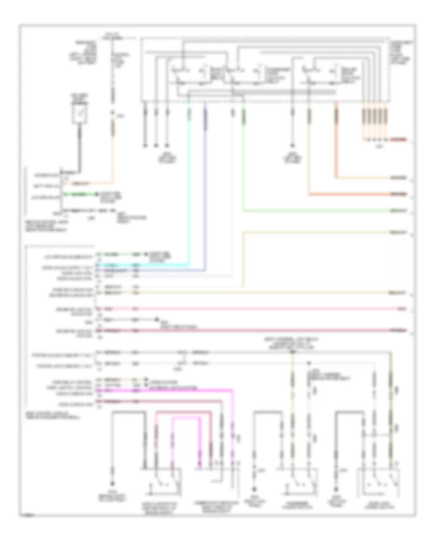 Forced Entry Wiring Diagram 1 of 2 for Chevrolet Caprice PPV 2011