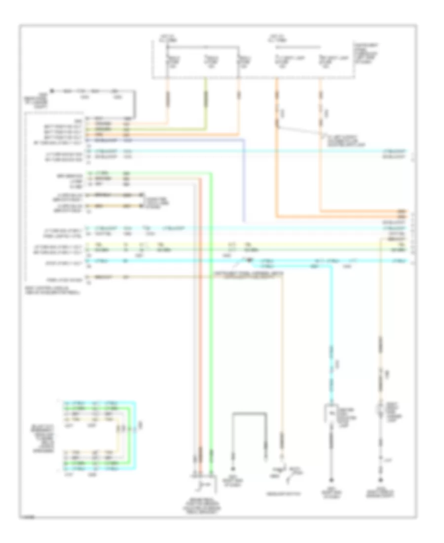 Exterior Lamps Wiring Diagram 1 of 3 for Chevrolet Caprice PPV 2011