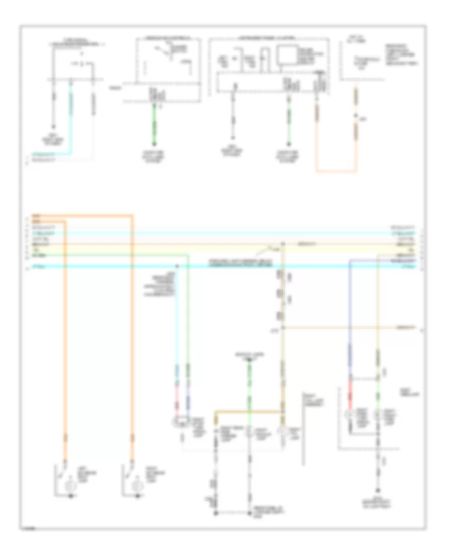 Exterior Lamps Wiring Diagram 2 of 3 for Chevrolet Caprice PPV 2011
