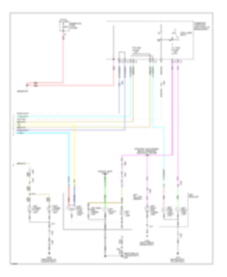 Exterior Lamps Wiring Diagram 3 of 3 for Chevrolet Caprice PPV 2011