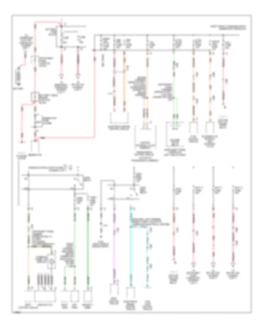 Power Distribution Wiring Diagram 1 of 7 for Chevrolet Caprice PPV 2011