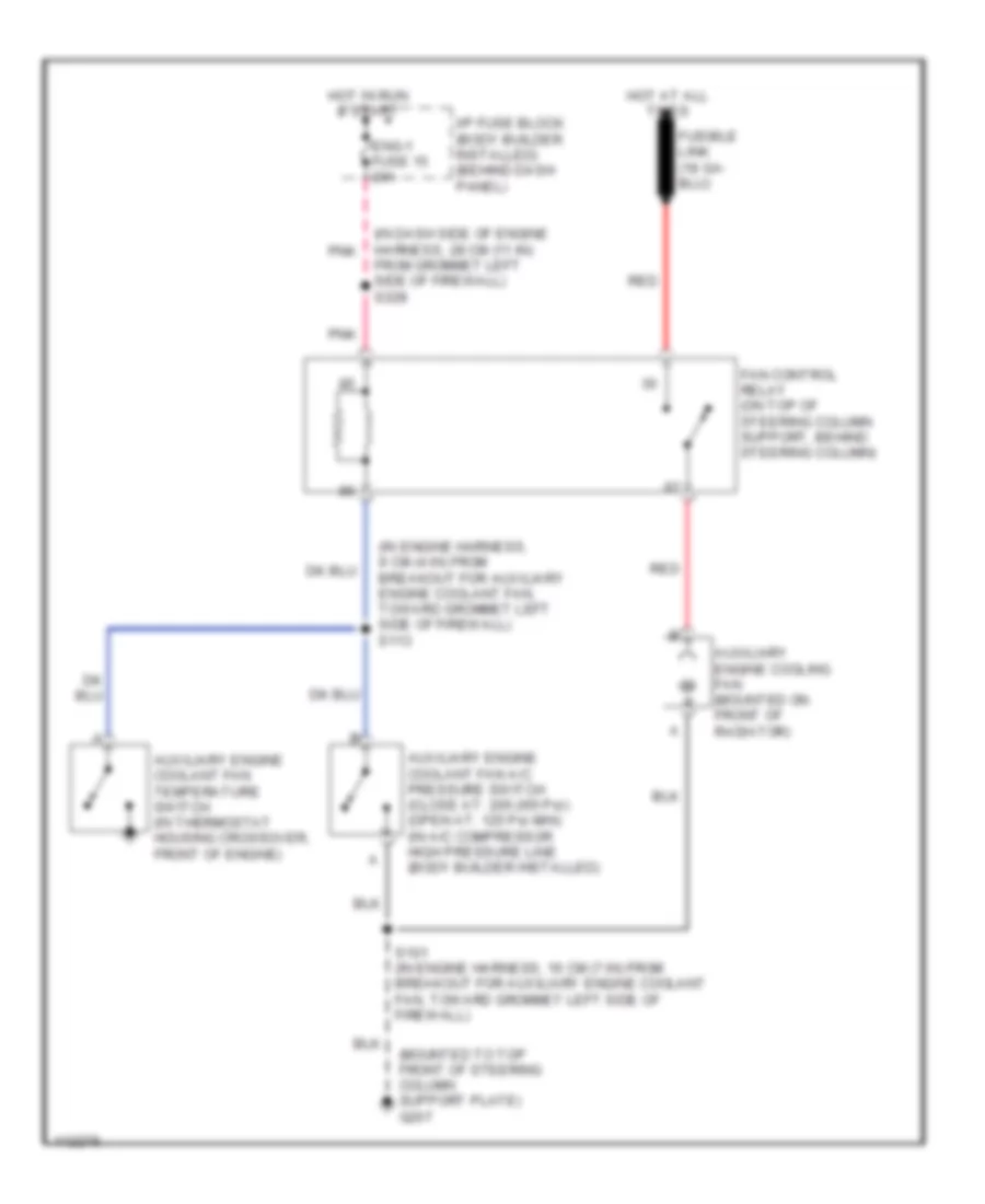 6 5L VIN F Cooling Fan Wiring Diagram for Chevrolet Forward Control P12 1999