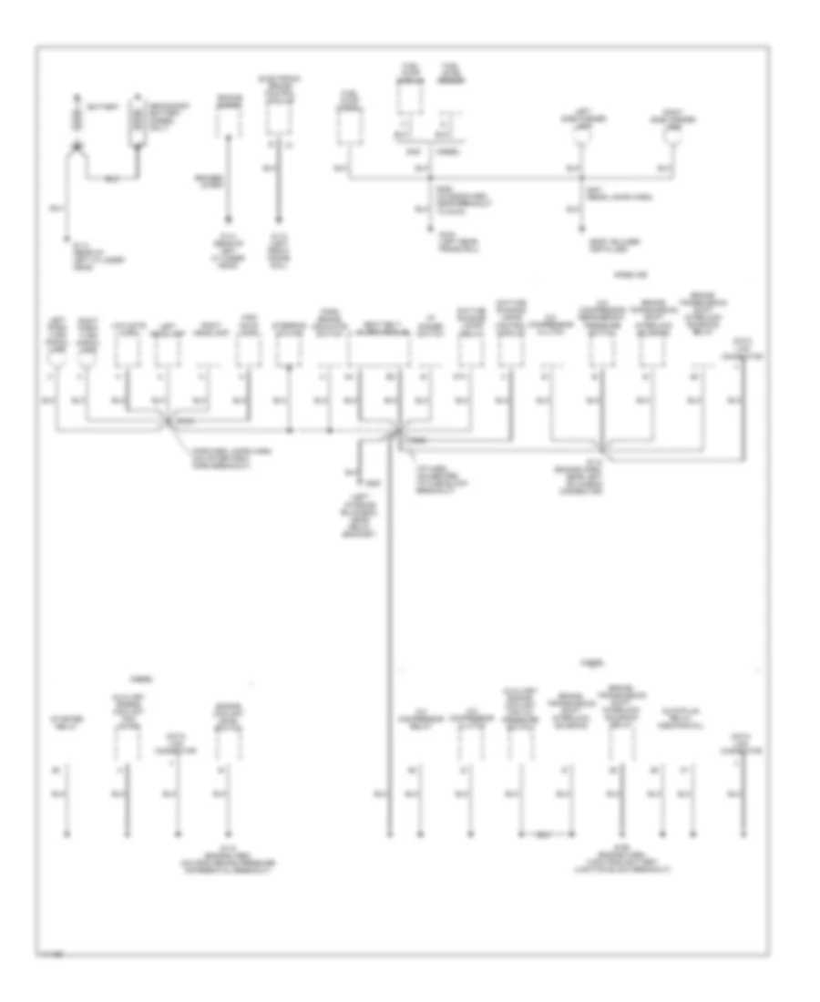 Ground Distribution Wiring Diagram Commercial Chassis 1 of 2 for Chevrolet Forward Control P12 1999
