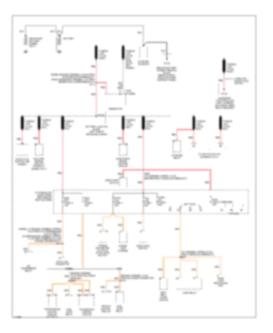 Power Distribution Wiring Diagram Commercial Chassis 1 of 4 for Chevrolet Forward Control P12 1999