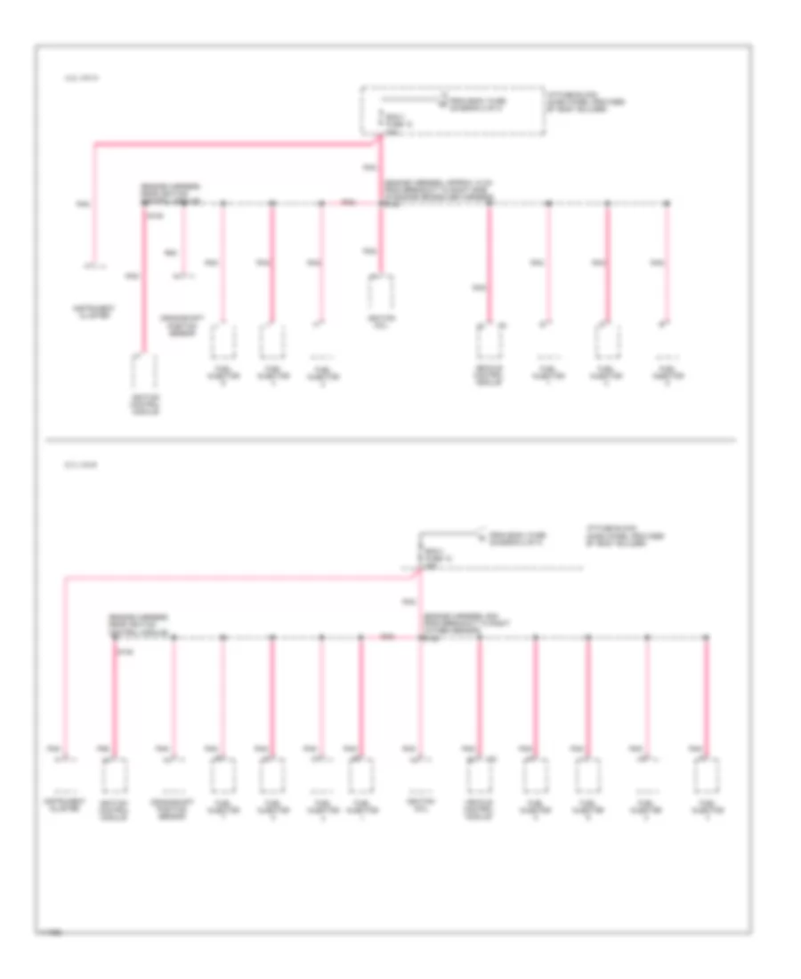 Power Distribution Wiring Diagram, Commercial Chassis (3 of 4) for Chevrolet Forward Control P12 1999