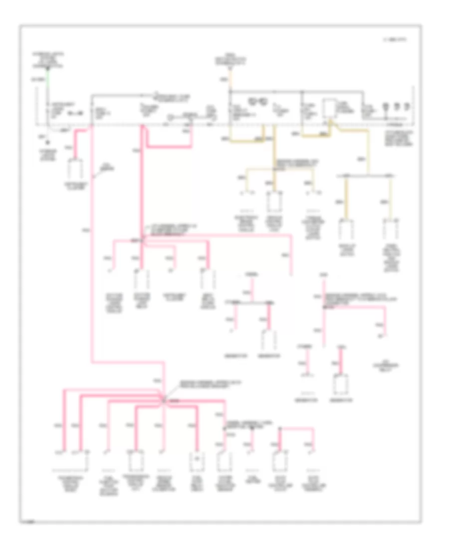 Power Distribution Wiring Diagram, Commercial Chassis (4 of 4) for Chevrolet Forward Control P12 1999