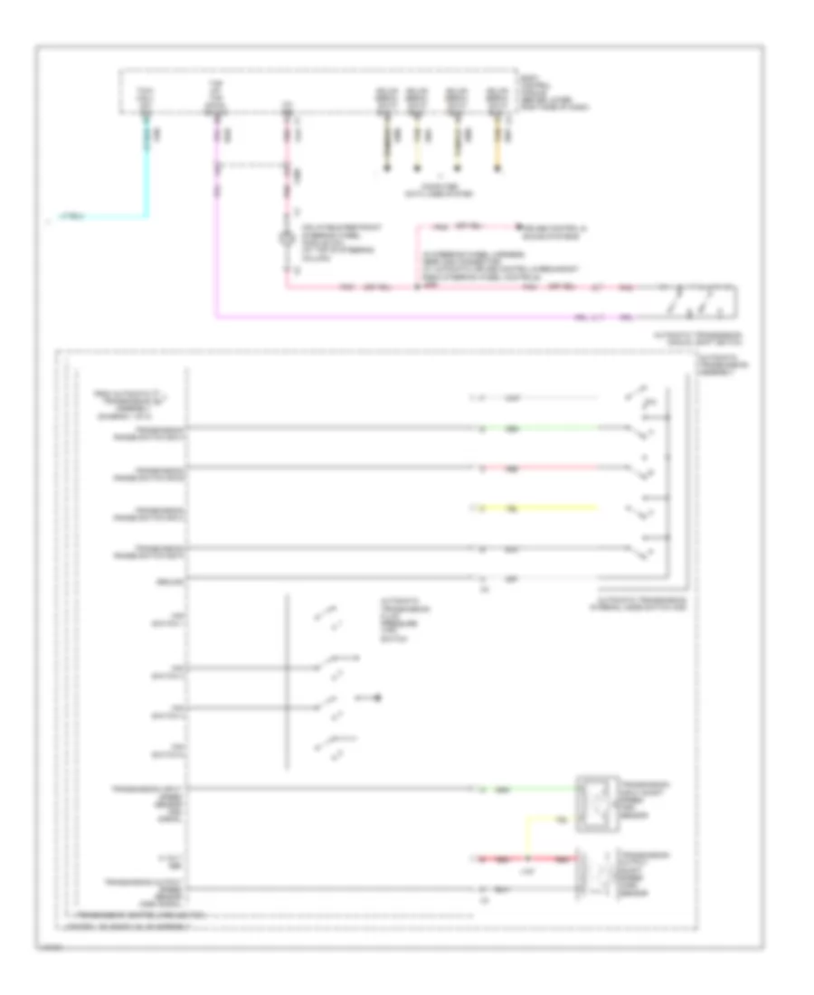 Transmission Wiring Diagram 2 of 2 for Chevrolet Express 2014 2500