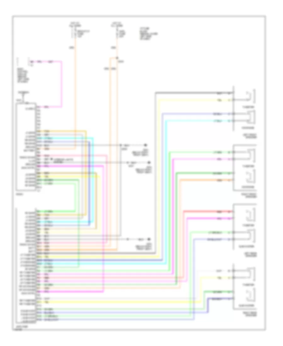 Radio Wiring Diagrams with Amplifier for Chevrolet Cavalier Z24 2001