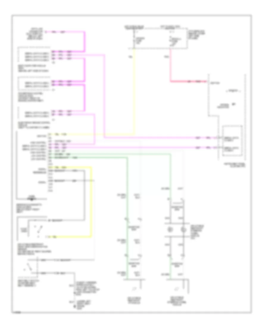 Supplemental Restraint Wiring Diagram for Chevrolet Cavalier Z24 2001