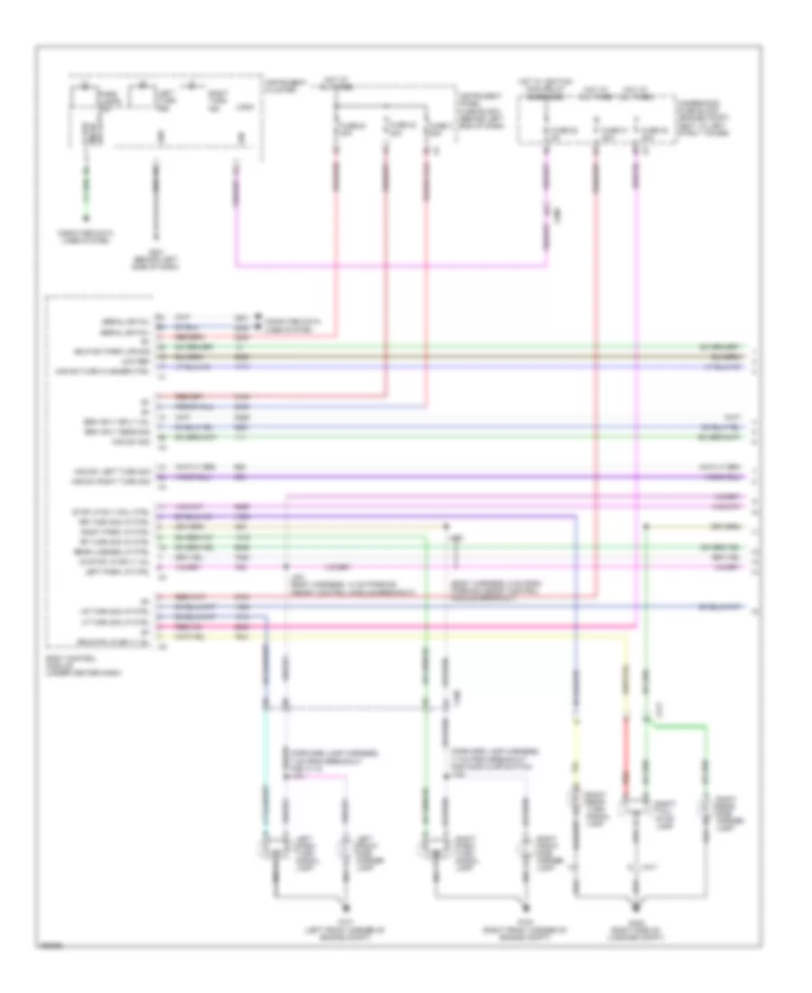 Exterior Lamps Wiring Diagram (1 of 2) for Chevrolet Cruze Eco 2012