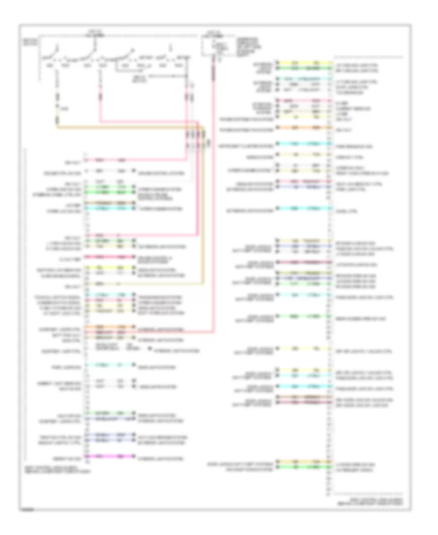 Body Control Modules Wiring Diagram 2 of 2 for Chevrolet Chevy Express G2011 1500