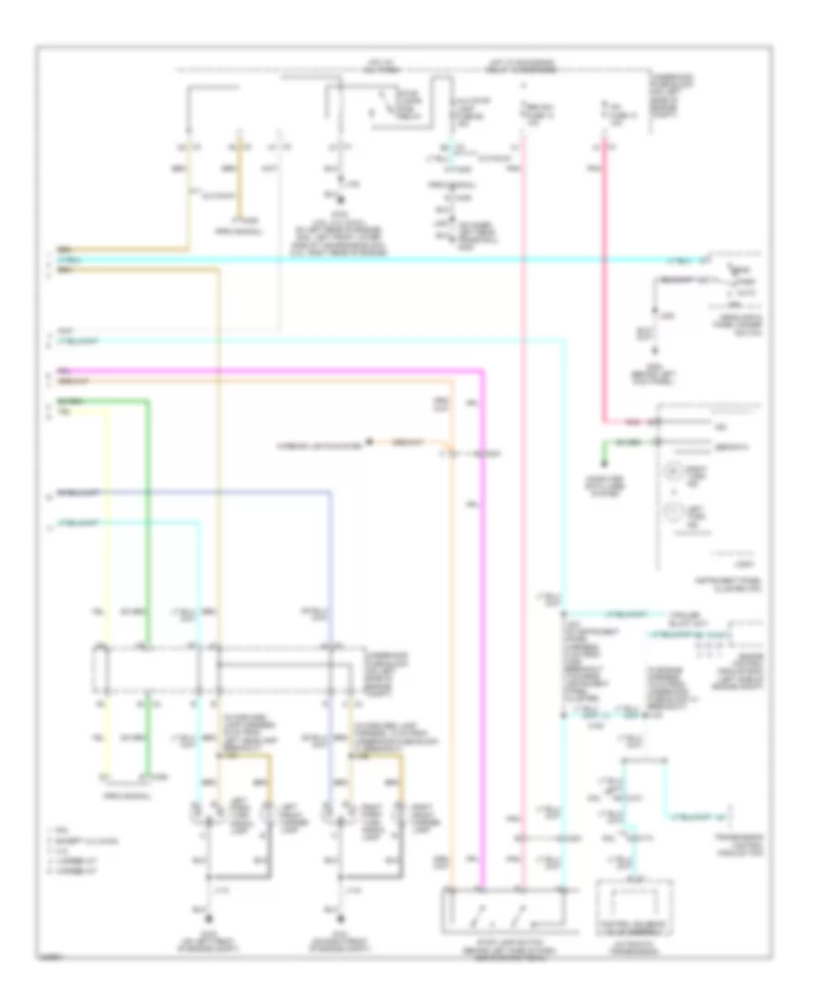 Exterior Lamps Wiring Diagram (2 of 2) for Chevrolet Chevy Express G1500 2011