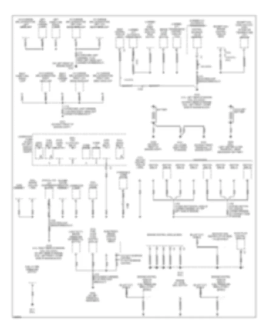 Ground Distribution Wiring Diagram 1 of 4 for Chevrolet Chevy Express G2011 1500