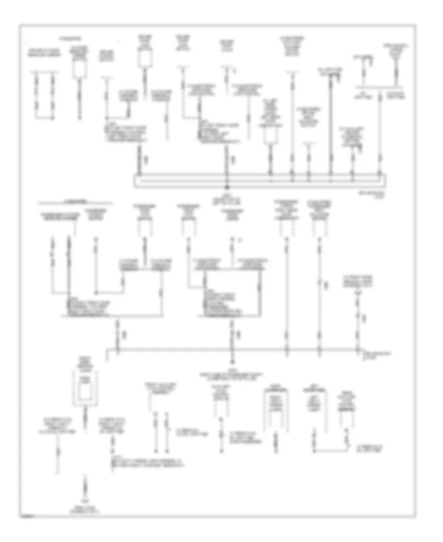 Ground Distribution Wiring Diagram (3 of 4) for Chevrolet Chevy Express G1500 2011