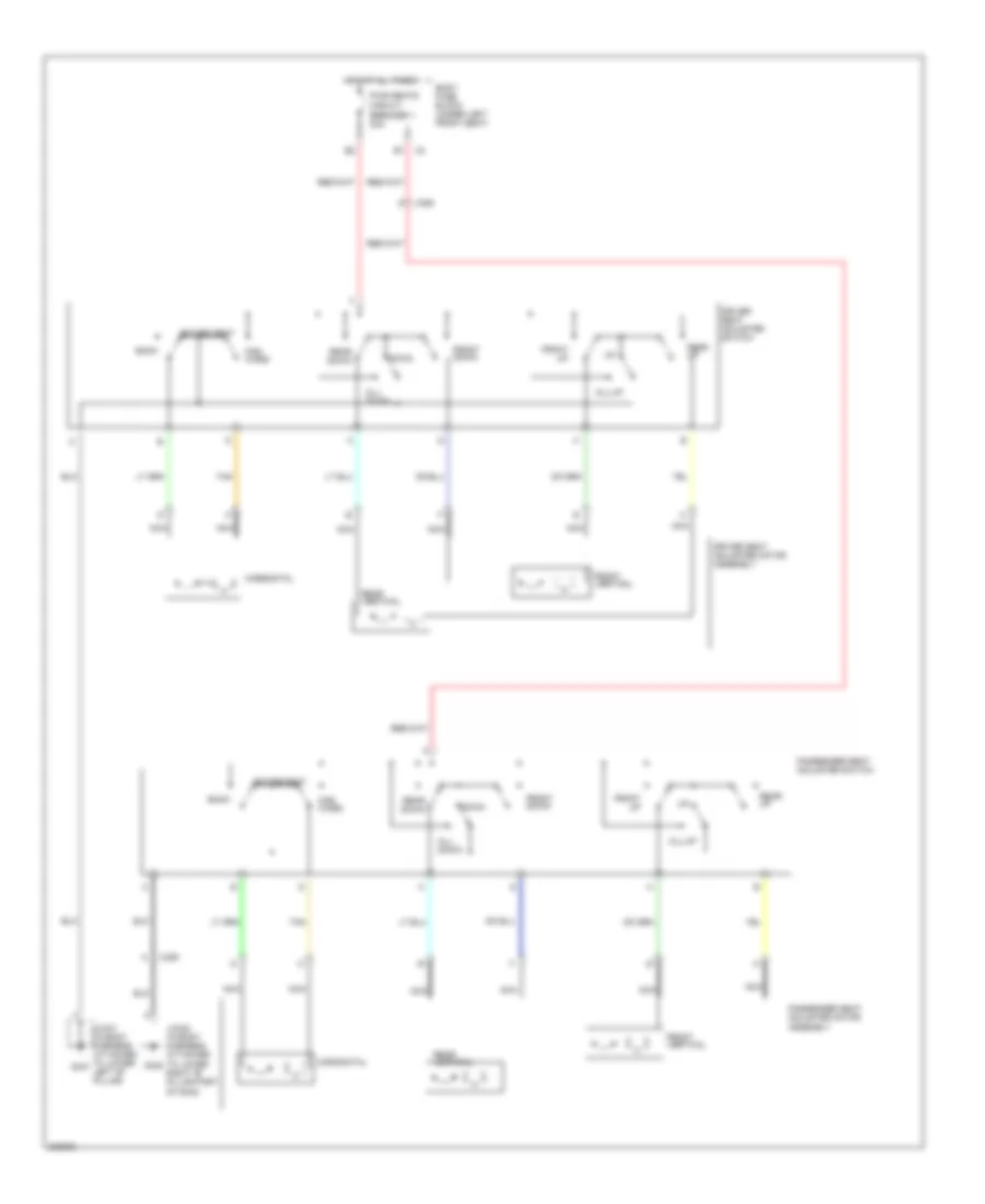Power Seats Wiring Diagram for Chevrolet Chevy Express G1500 2011