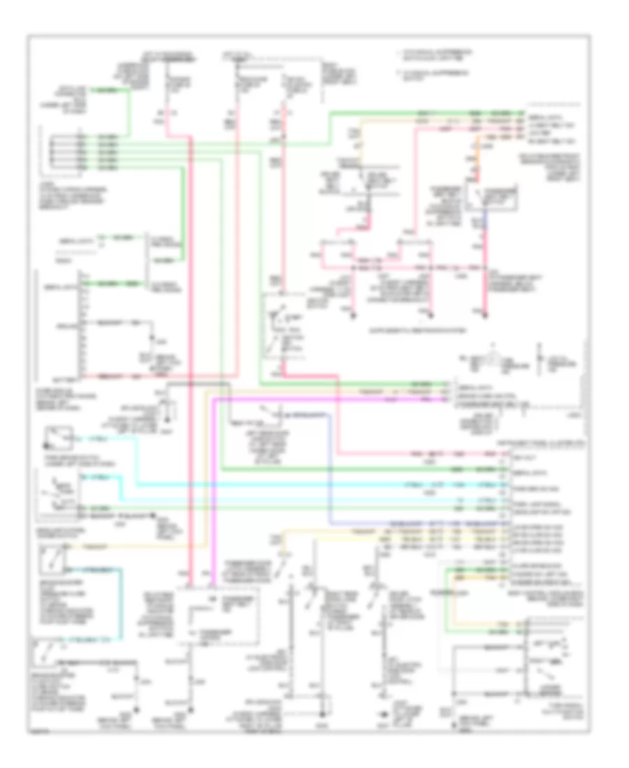 Warning Systems Wiring Diagram for Chevrolet Chevy Express G1500 2011