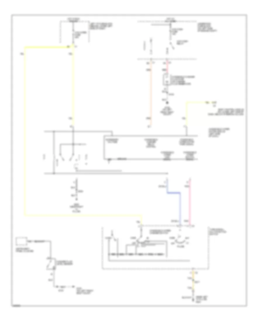 Front Wiper Washer Wiring Diagram for Chevrolet Suburban C2005 2500