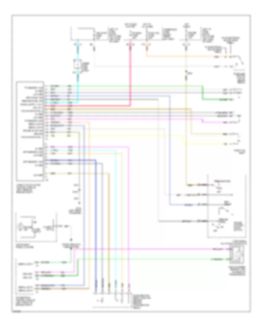 Cruise Control Wiring Diagram for Chevrolet Suburban C2005 2500