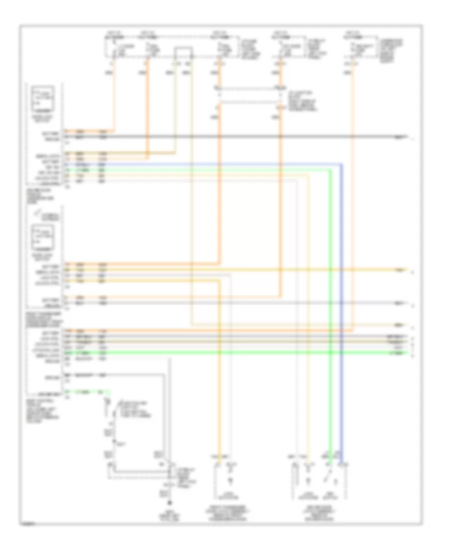 Power Door Locks Wiring Diagram 1 of 2 for Chevrolet Suburban C2005 2500