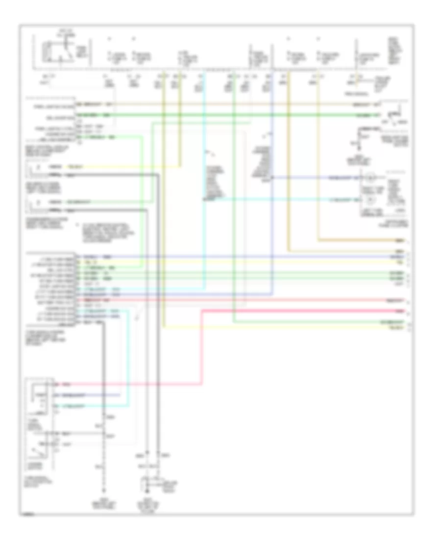 Exterior Lamps Wiring Diagram, Cutaway Chassis (1 of 2) for Chevrolet Chevy Express G1500 2004