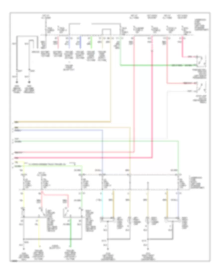 Exterior Lamps Wiring Diagram, Except Cutaway (2 of 2) for Chevrolet Chevy Express G1500 2004