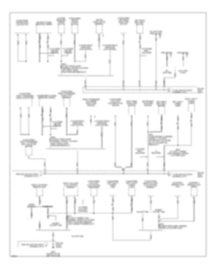 Ground Distribution Wiring Diagram 3 of 4 for Chevrolet Chevy Express G2004 1500