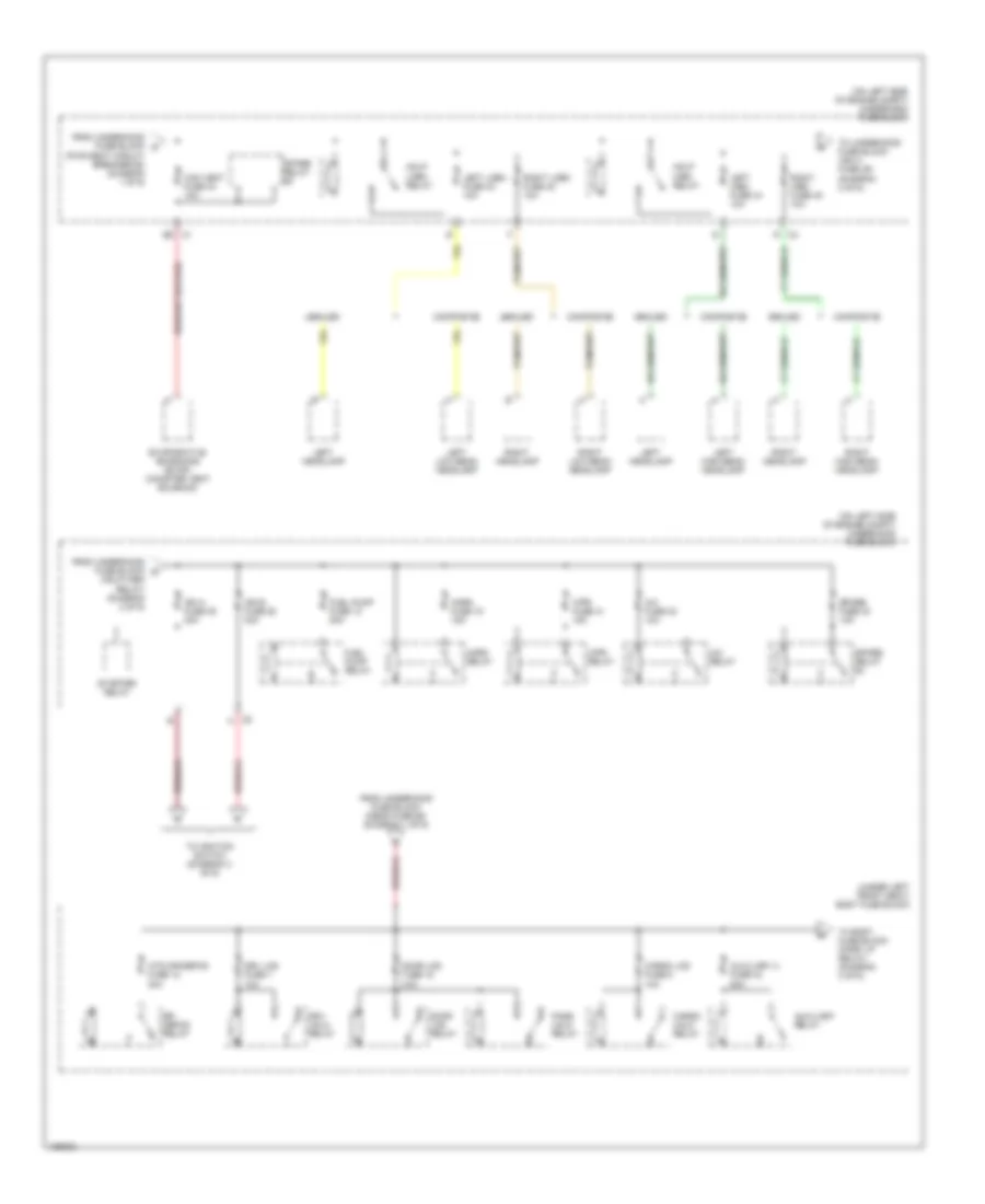 Power Distribution Wiring Diagram (2 of 6) for Chevrolet Chevy Express G1500 2004
