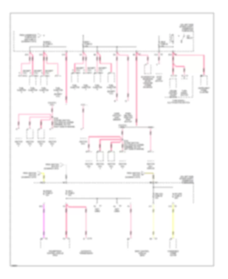 Power Distribution Wiring Diagram (4 of 6) for Chevrolet Chevy Express G1500 2004