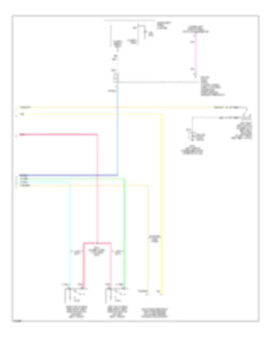 Supplemental Restraints Wiring Diagram 2 of 2 for Chevrolet Chevy Express G2004 1500