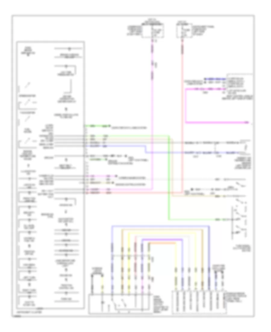 Instrument Cluster Wiring Diagram 1 of 2 for Chevrolet Malibu LT 2013