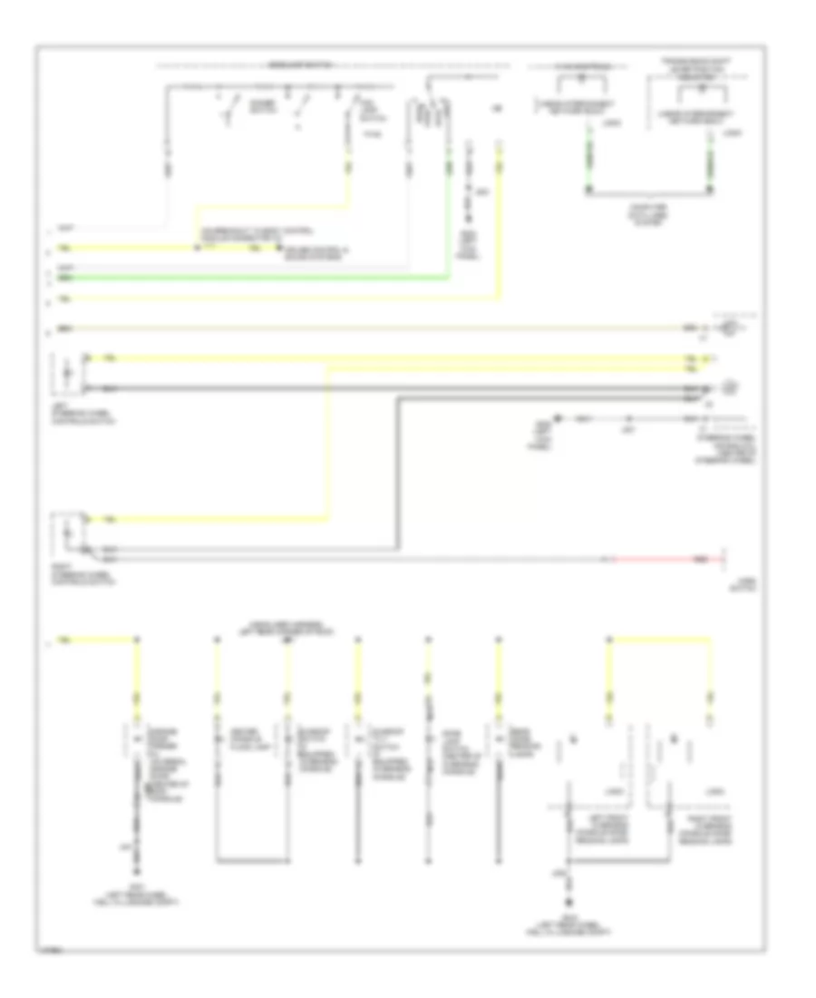 Instrument Illumination Wiring Diagram 2 of 2 for Chevrolet Malibu LT 2013