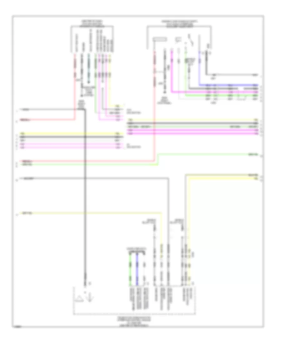 Navigation Wiring Diagram, with Amplifier (2 of 4) for Chevrolet Malibu LT 2013