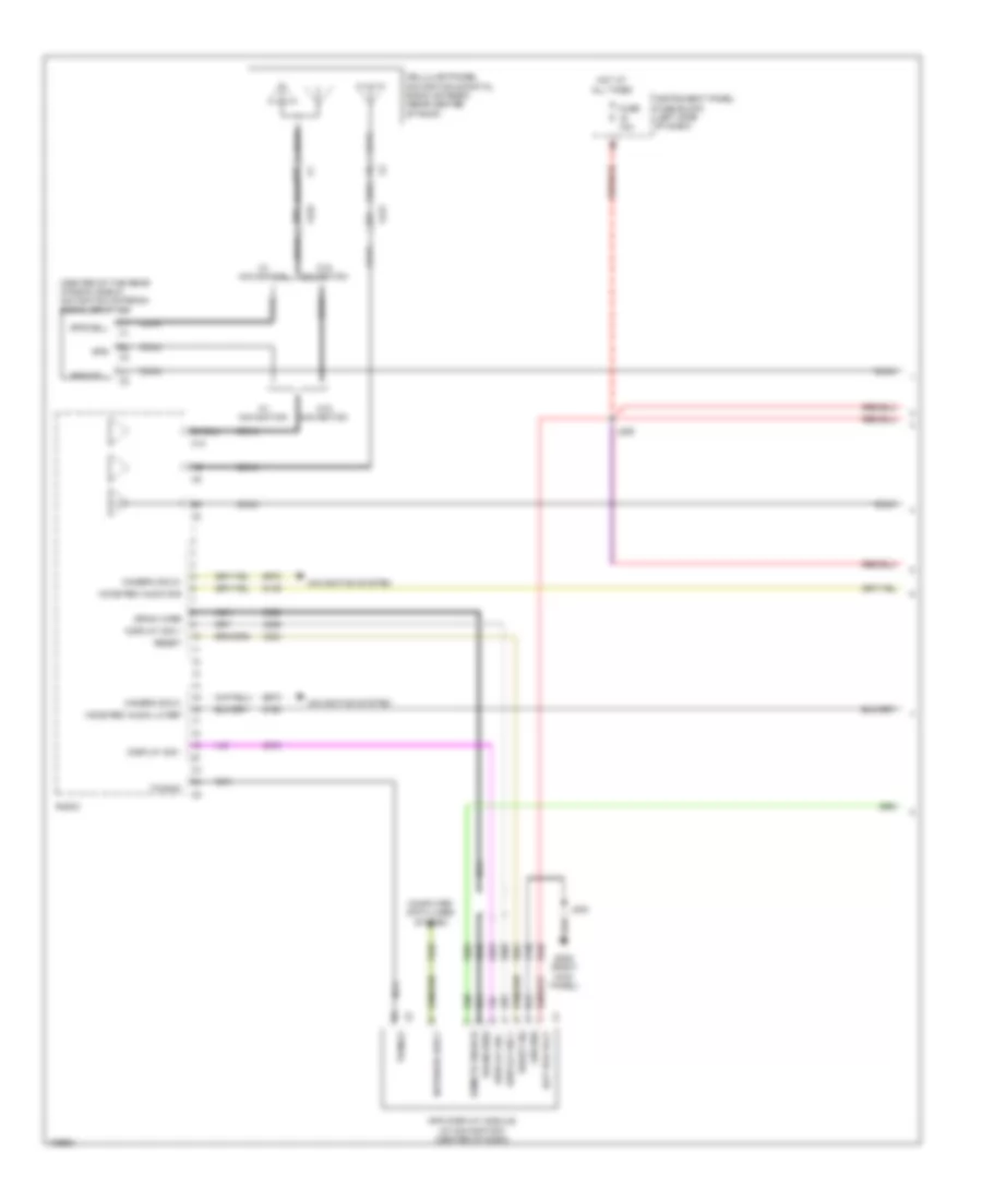 Navigation Wiring Diagram, without Amplifier (1 of 4) for Chevrolet Malibu LT 2013