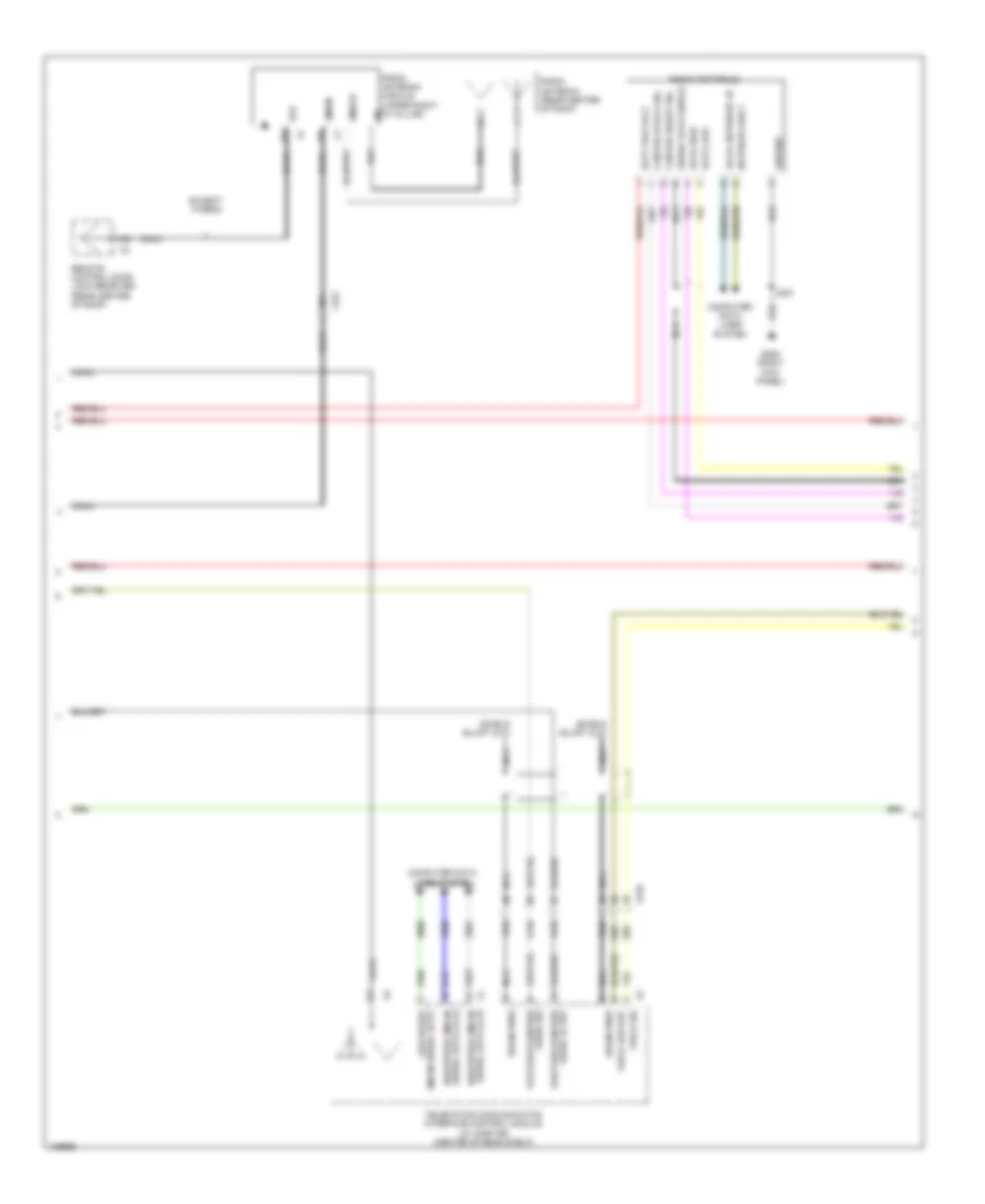 Navigation Wiring Diagram, without Amplifier (2 of 4) for Chevrolet Malibu LT 2013