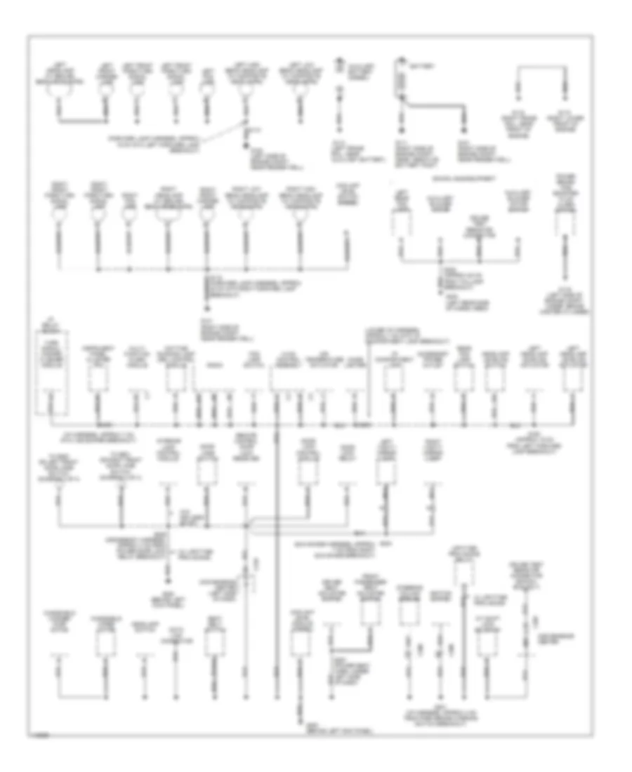 Ground Distribution Wiring Diagram 1 of 4 for Chevrolet Chevy Express G2001 1500