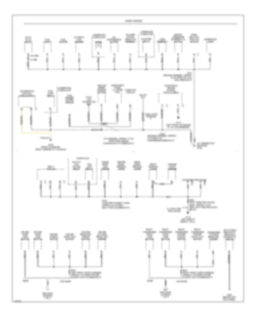 Ground Distribution Wiring Diagram 2 of 4 for Chevrolet Chevy Express G2001 1500