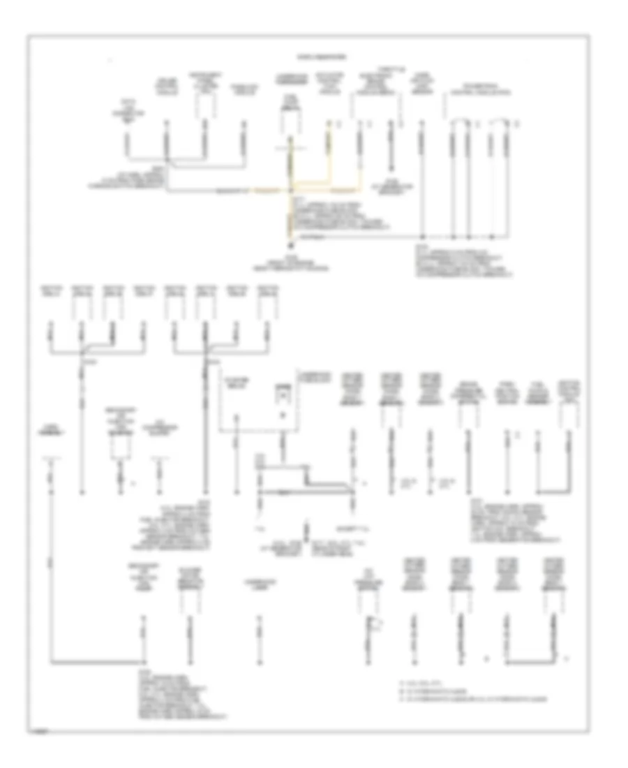 Ground Distribution Wiring Diagram (3 of 4) for Chevrolet Chevy Express G1500 2001