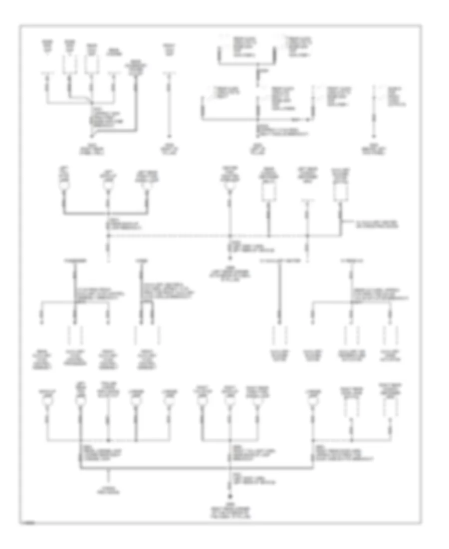 Ground Distribution Wiring Diagram 4 of 4 for Chevrolet Chevy Express G2001 1500