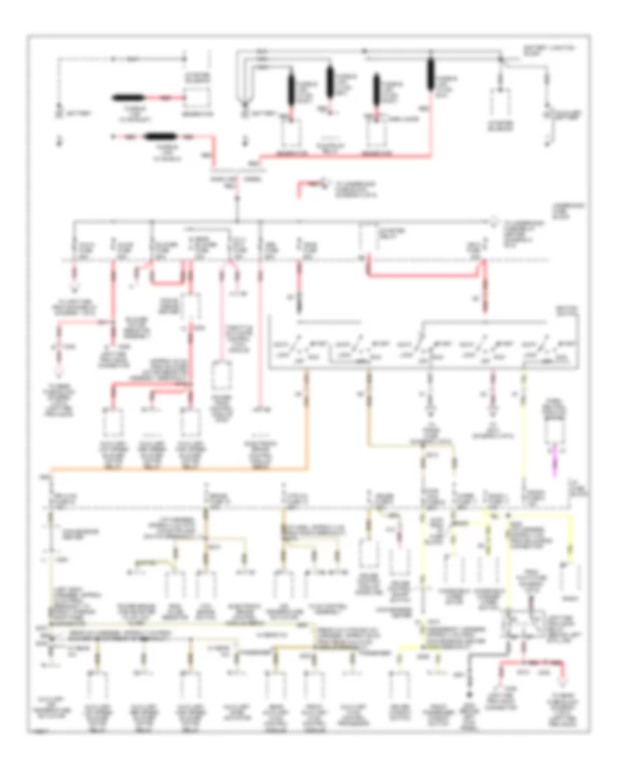 Power Distribution Wiring Diagram 1 of 5 for Chevrolet Chevy Express G2001 1500